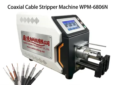 半自动伺服电机同轴电缆剥线机 1-7mm线径 9层剥线 WPM-6806N