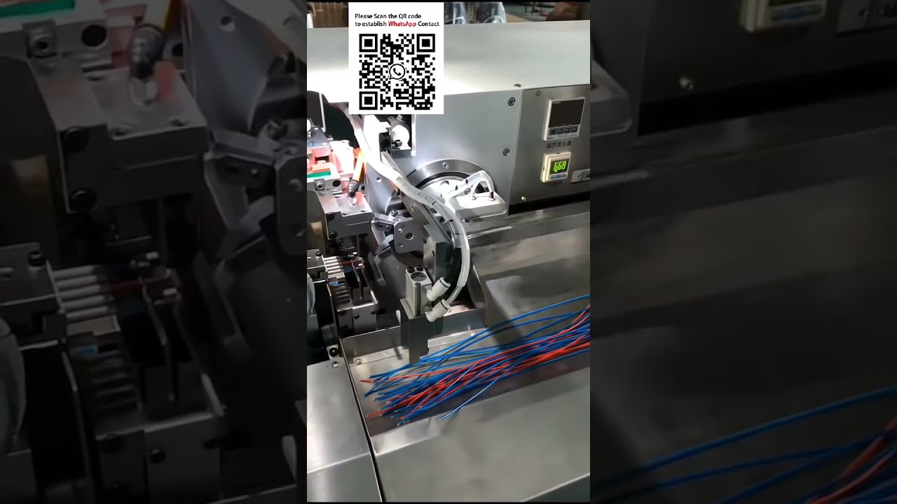 定制长尺寸全自动单端沾锡机 | 高效线束加工设备