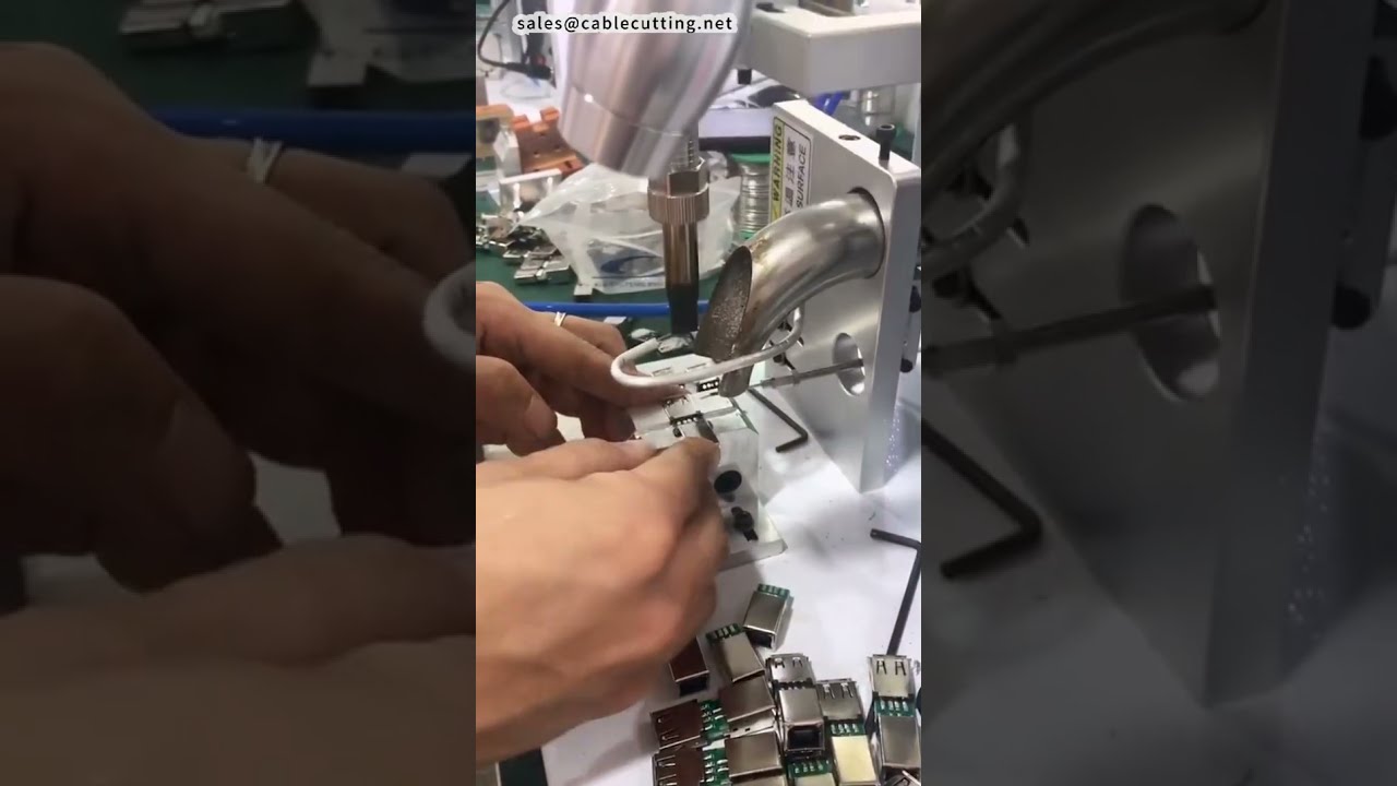 USB A母座转打印机适配器自动焊接机 #工厂 #机器 #DIY
