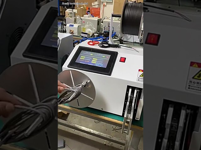 全自动3-28mm电线绕线机 | 触屏控制电缆捆扎机 | 工厂自动化设备