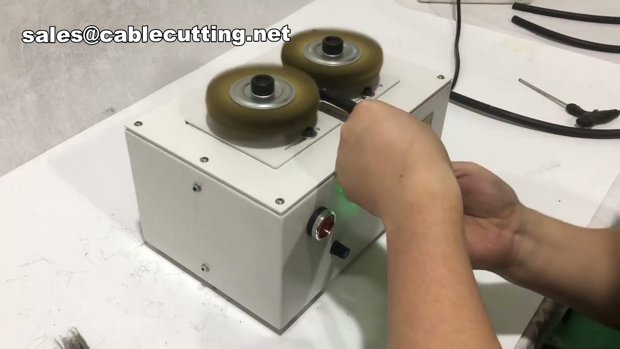 高效屏蔽线刷光机 | 金属线材梳理设备