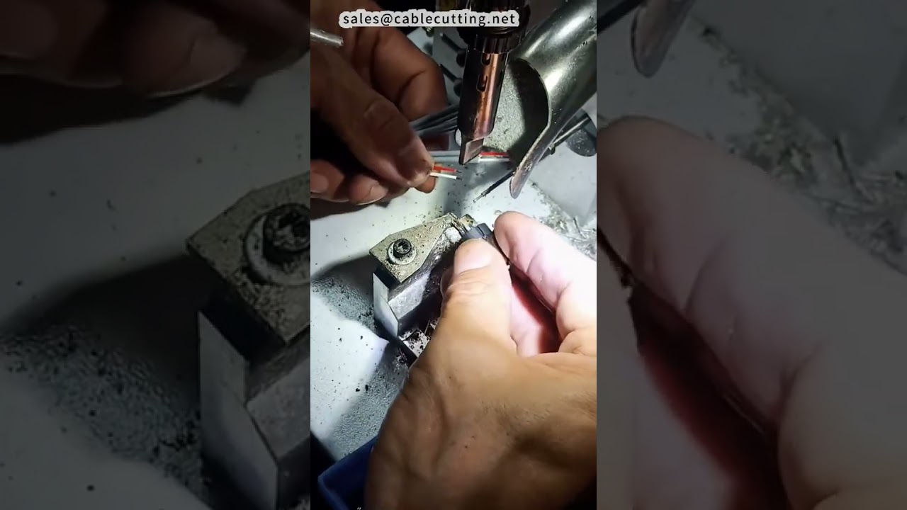 半自动焊锡机操作演示：每小时400+件高效生产