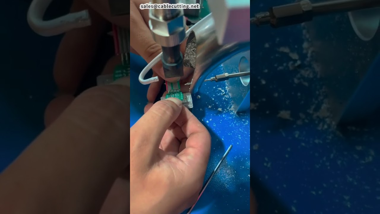 半自动排线焊接机 | 工厂高效生产设备 #工厂 #机器